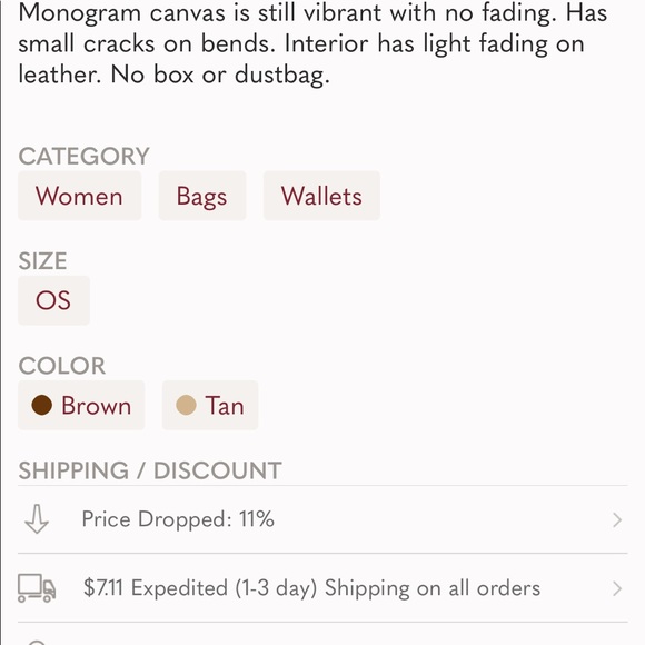 Authentic Louis Vuitton long wallet - Picture 2 of 9